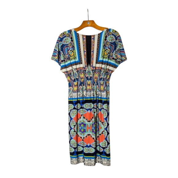FINAL DAYS $5 Emma & Michele Vibrant Graphic Print Dress CLOSET CLOSING - Picture 3 of 8